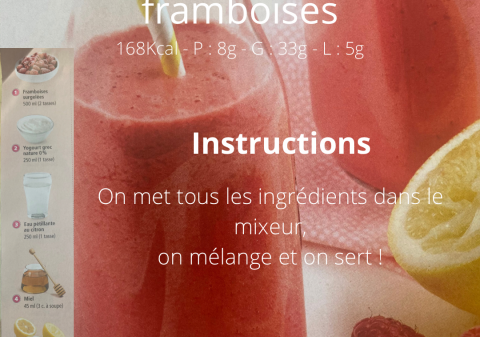 Smoothie Lemonade Framboise