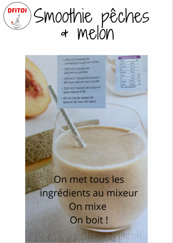 Smoothie Pêches et Melons